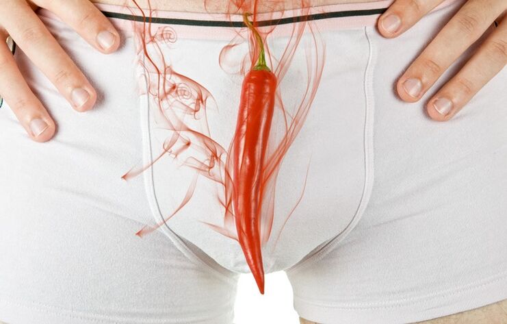 Burning on the groin with the prostate