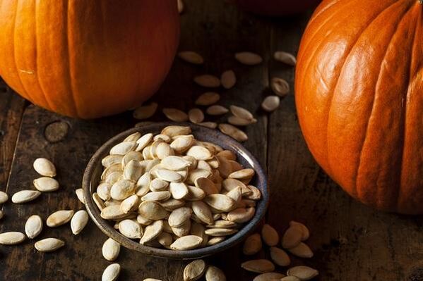 Pumpkin seeds from prostate